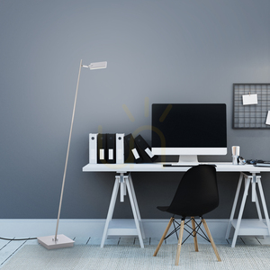 PURE-MIRA 356-95 golvlampa, silver, 1xLED small 3