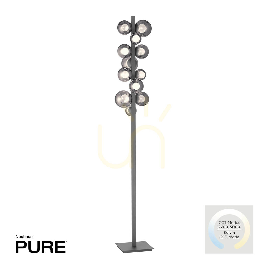 Utsikt Golvlampa 557-15 Grå 12xLED Golvlampa 557-15 Grå 12xLED