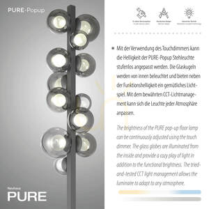 Golvlampa 557-15 Grå 12xLED 3 Golvlampa 557-15 Grå 12xLED small 3