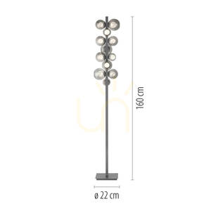 Golvlampa 557-15 Grå 12xLED 8 Golvlampa 557-15 Grå 12xLED small 8