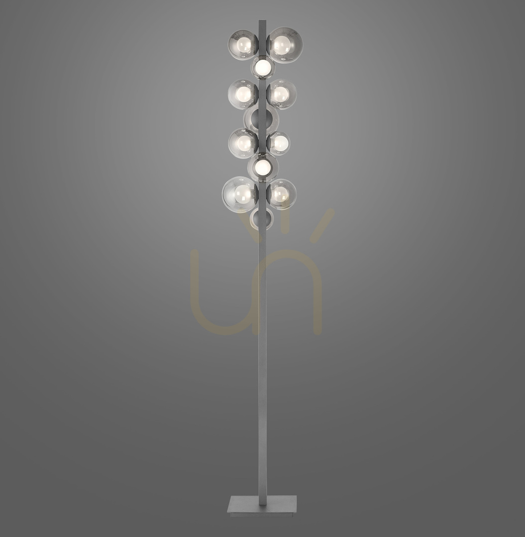 Kontrollera Golvlampa 557-15 Grå 12xLED Golvlampa 557-15 Grå 12xLED