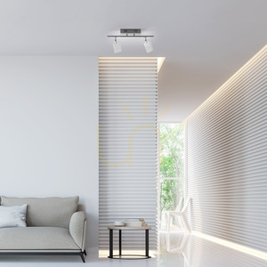 PURE-MIRA 6354-95 Taklampa i silver, 2xLED small 2