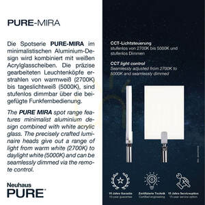 PURE-MIRA 6356-18 Svart taklampa med 4 LED-lampor small 3