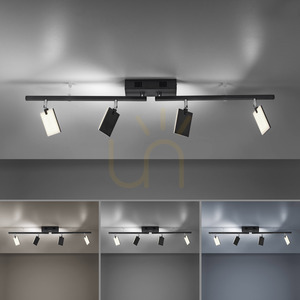 PURE-MIRA 6356-18 Svart taklampa med 4 LED-lampor small 4