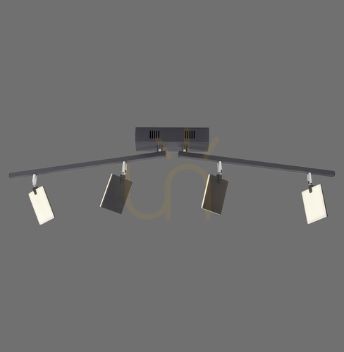 Kontrollera PURE-MIRA 6356-18 Svart taklampa med 4 LED-lampor