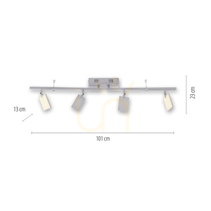 Taklampa Paul Neuhaus PURE Mira 6356-95, silver small 7