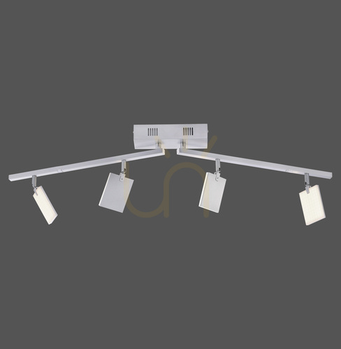 Kontrollera PURE-MIRA 6356-95 Silver 4xLED taklampa
