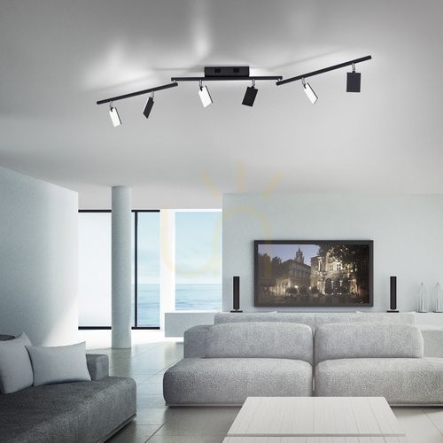 Kontrollera Taklampa Paul Neuhaus PURE Mira 6358-18, svart