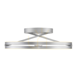 PURE LOOP 6552-95 Silver taklampa, 2xLED small 10