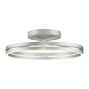 PURE LOOP 6552-95 Silver taklampa, 2xLED small 17