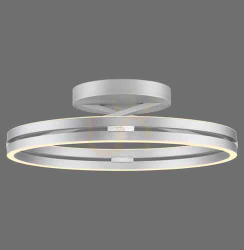 Kontrollera PURE LOOP 6552-95 Silver taklampa, 2xLED