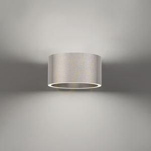 PURE CLIPSE 8561-95 Silver 2xLED vägglampa small 18