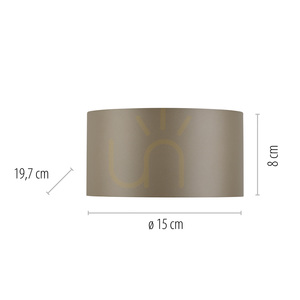 PURE CLIPSE 8561-97 Brun vägglampa med 2 LED-lampor small 8
