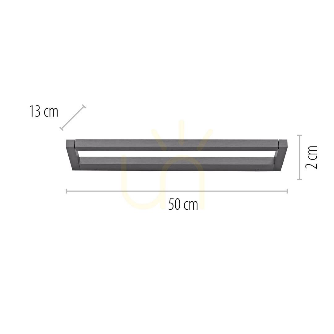Display PURO 9113-15 Grå vägglampa, 1xLED PURO 9113-15 Grå vägglampa, 1xLED