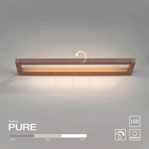 PURO 9113-97 Brun vägglampa, 1xLED small 11