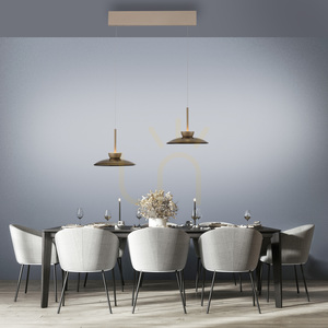 PURE MOON 2194-97 Brunt 4xLED-pendelljus small 7