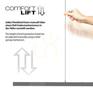 ADRIANA COMFORT LIFT 2598-13 Antracit 1xLED taklampa small 6