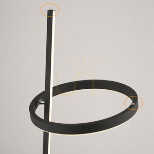 RITUS 15397-18 Golvlampa, svart, 2xLED small 9
