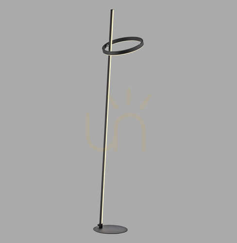 Kontrollera RITUS 15397-18 Golvlampa, svart, 2xLED