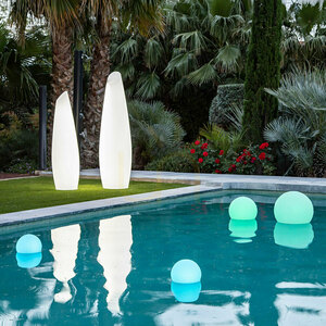 BULY 20 FLOATING 3095 Trädgårdslampa, vit, 1xLED small 2