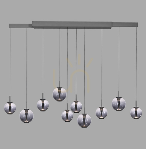 Kontrollera PURE E-INFINITY 2221-15 Grå 10xLED taklampa