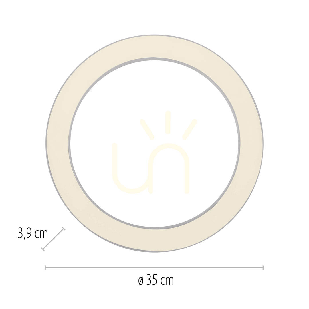 Utsikt PURE LINES ROUND 6310-16 Taklampa, vit, 1xLED PURE LINES ROUND 6310-16 Taklampa, vit, 1xLED