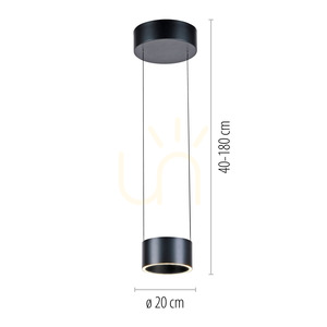 PURE CLIPSE 2471-15 Grå pendellampa med 2 LED-lampor small 8