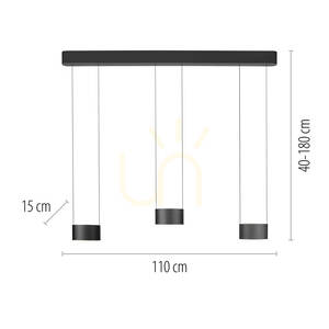 PURE CLIPSE 2473-15 Grå pendellampa med 6 LED-lampor small 9