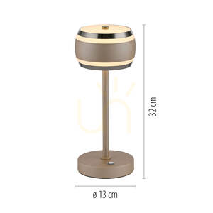 PURE FALLING RINGS 4503-97 Bordslampa, brun, 1xLED small 10