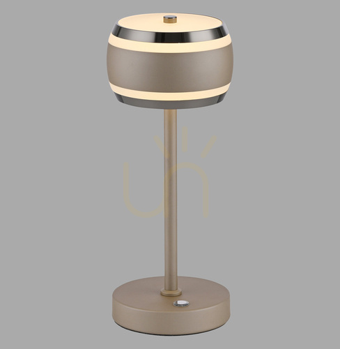 Kontrollera PURE FALLING RINGS 4503-97 Bordslampa, brun, 1xLED