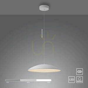 LENTE14607-16 Vit pendellampa med 1 LED-lampa small 1