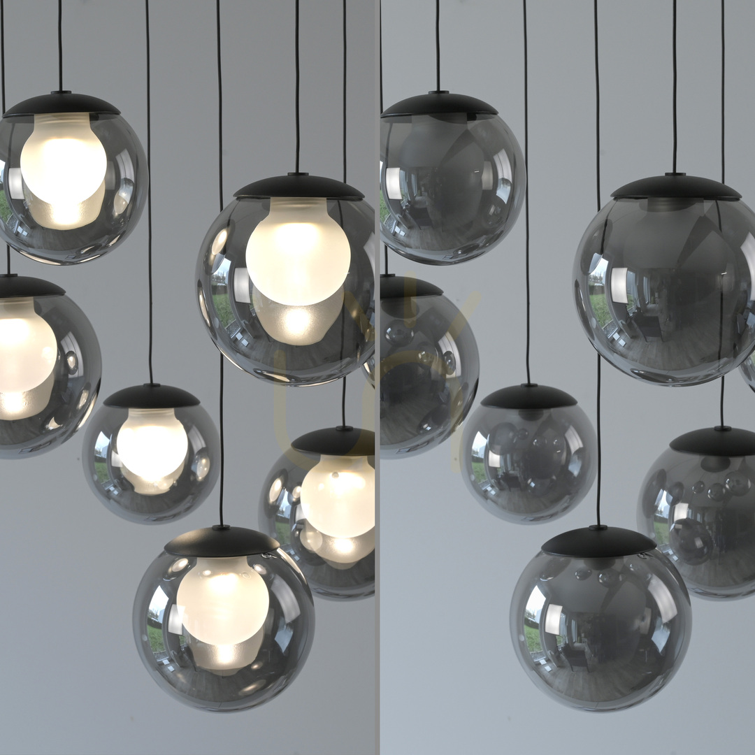 Utsikt PURE POPUP 2587-15 Grå 7xLED-pendellampa PURE POPUP 2587-15 Grå 7xLED-pendellampa