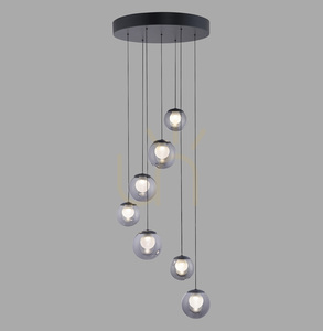 PURE POPUP 2587-15 Grå 7xLED-pendellampa 3 PURE POPUP 2587-15 Grå 7xLED-pendellampa small 3