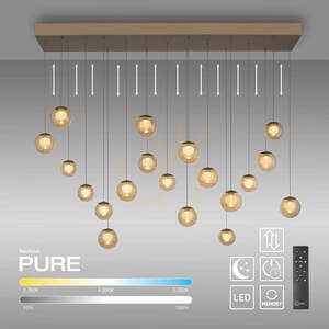 PURE POPUP 2589-97 Brun 19xLED-pendellampa 1 PURE POPUP 2589-97 Brun 19xLED-pendellampa small 1