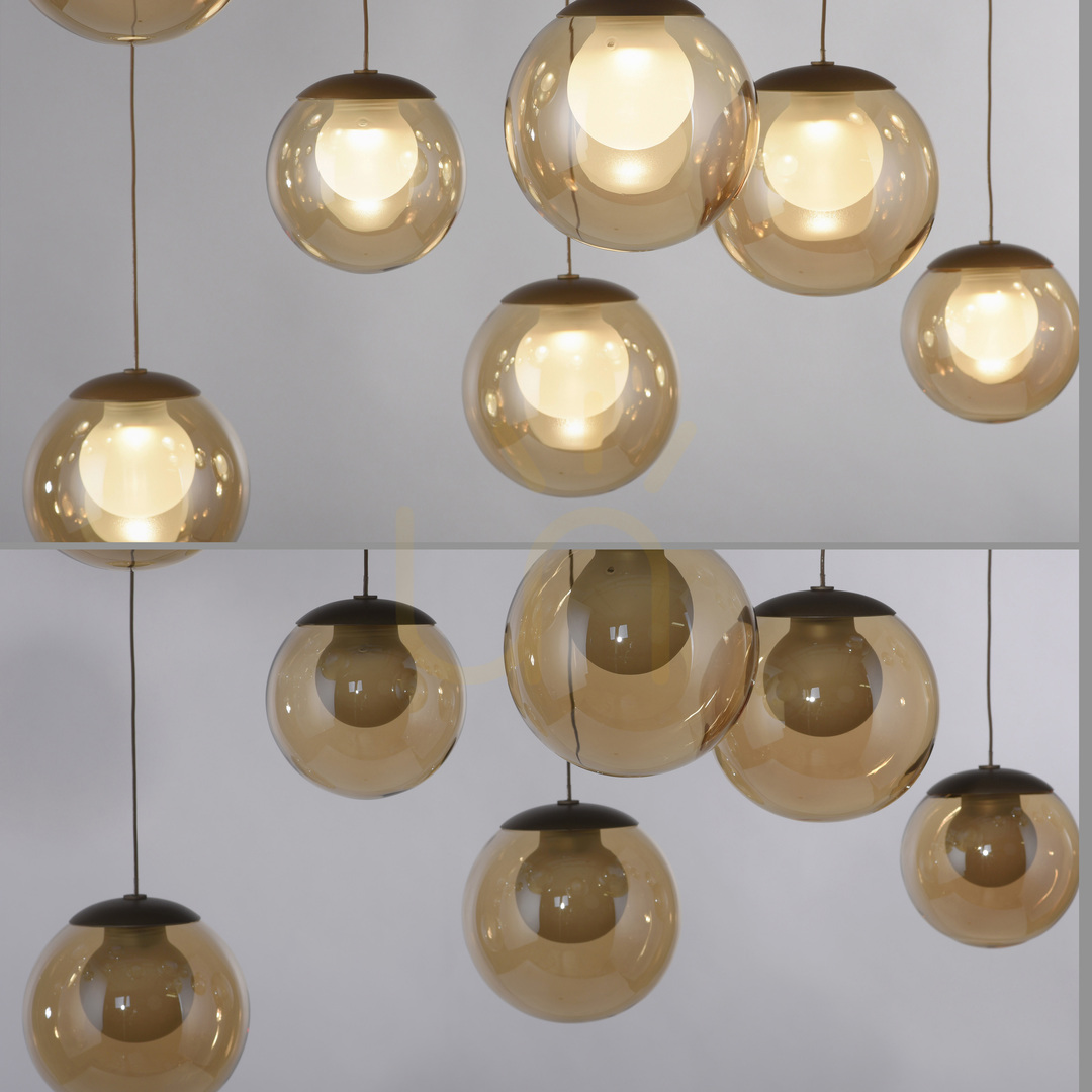Utsikt PURE POPUP 2589-97 Brun 19xLED-pendellampa PURE POPUP 2589-97 Brun 19xLED-pendellampa