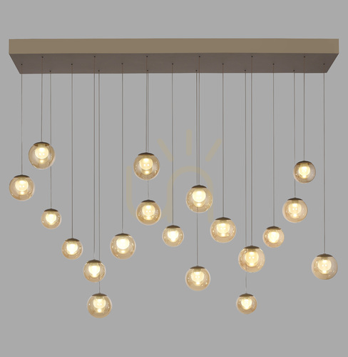 Kontrollera PURE POPUP 2589-97 Brun 19xLED-pendellampa
