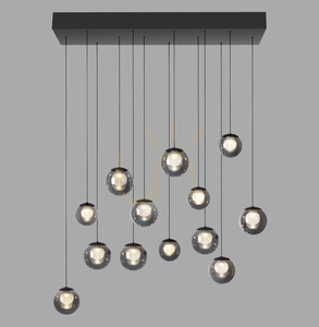 PURE POPUP 2590-15 Grå 13xLED-pendellampa small 0