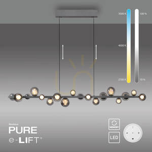 PURE E-POPUP 2558-15 Grå 18xLED taklampa small 1
