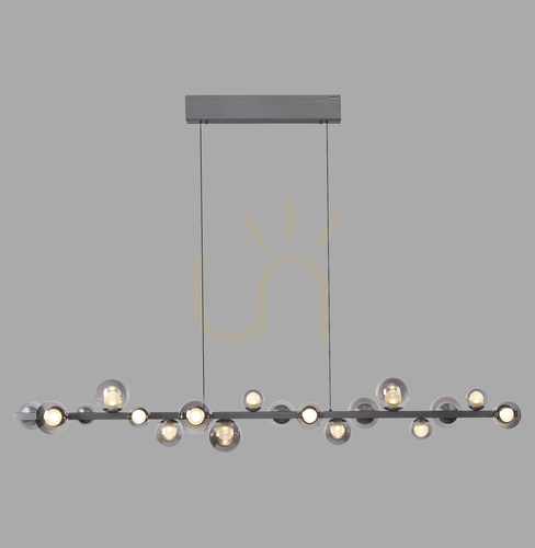 Kontrollera PURE E-POPUP 2558-15 Grå 18xLED taklampa