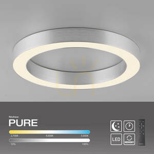PURE LINES ROUND 6310-95 Taklampa, silver, 1xLED 1 PURE LINES ROUND 6310-95 Taklampa, silver, 1xLED small 1