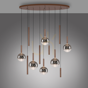 BOWL 2288-23 Taklampa, brun, 12xLED 3 BOWL 2288-23 Taklampa, brun, 12xLED small 3