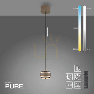 PURE FALLING RINGS 2503-97 Brunt 1xLED-pendelljus 1 PURE FALLING RINGS 2503-97 Brunt 1xLED-pendelljus small 1