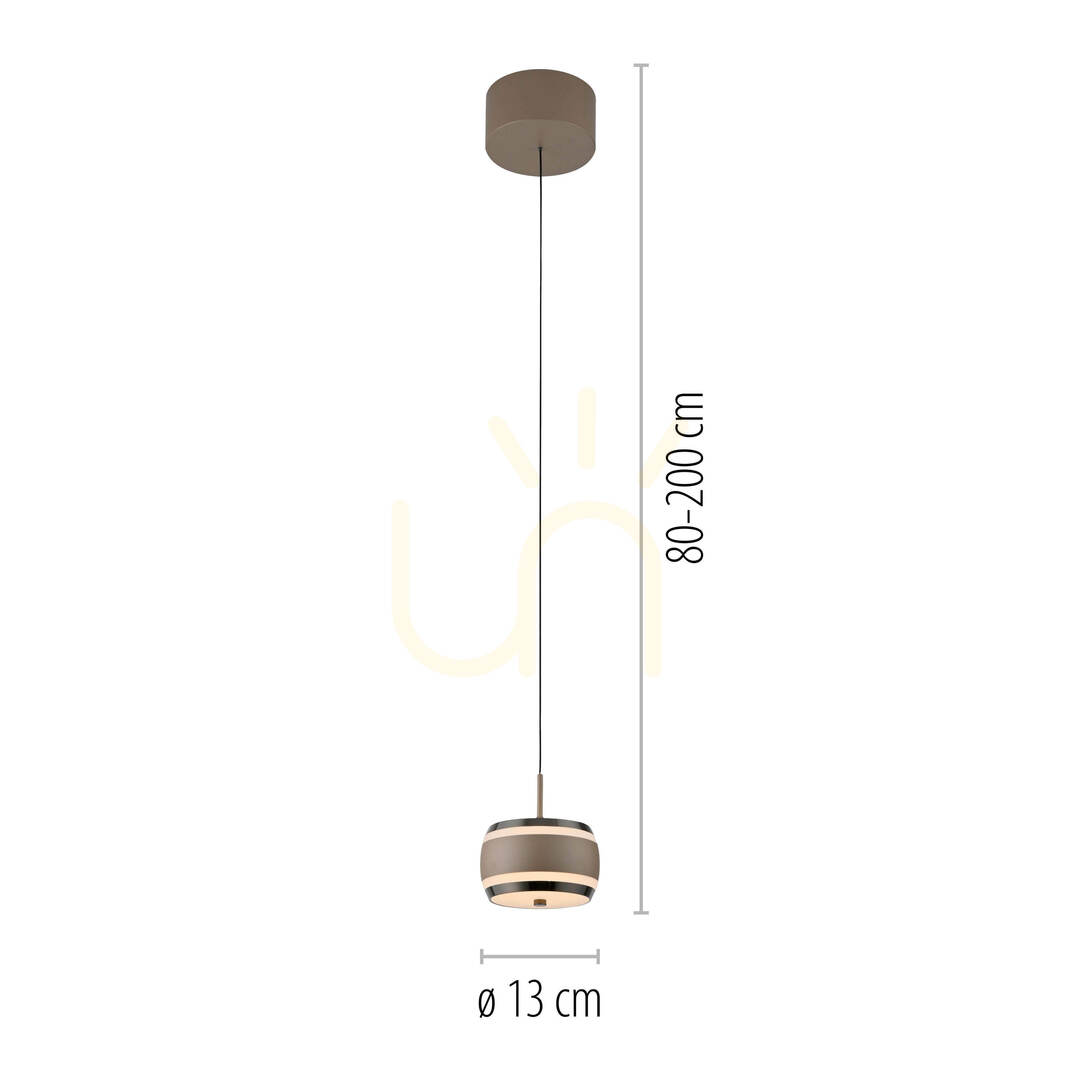 Förhandsvisning PURE FALLING RINGS 2503-97 Brunt 1xLED-pendelljus PURE FALLING RINGS 2503-97 Brunt 1xLED-pendelljus