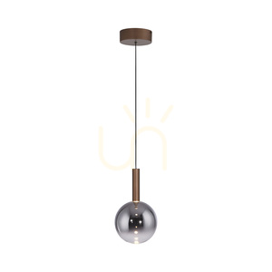 BOWL 2284-23 Taklampa, brun, 1xLED small 2