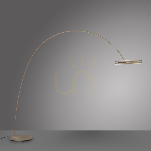 Kontrollera PURE LOOP-BOW 561-97 Golvlampa, brun, 2xLED
