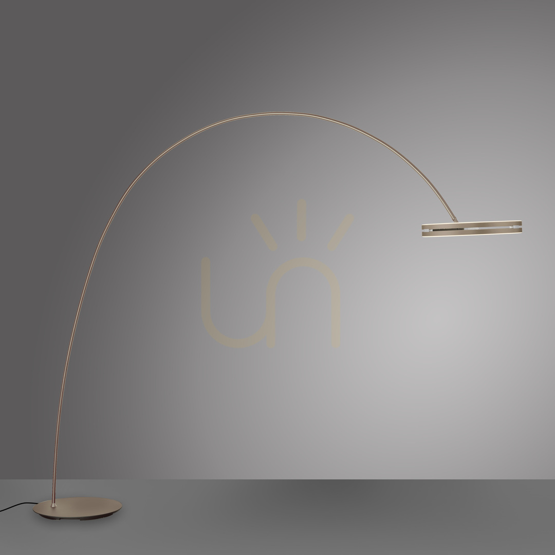 Kontrollera PURE LOOP-BOW 561-97 Golvlampa, brun, 2xLED PURE LOOP-BOW 561-97 Golvlampa, brun, 2xLED