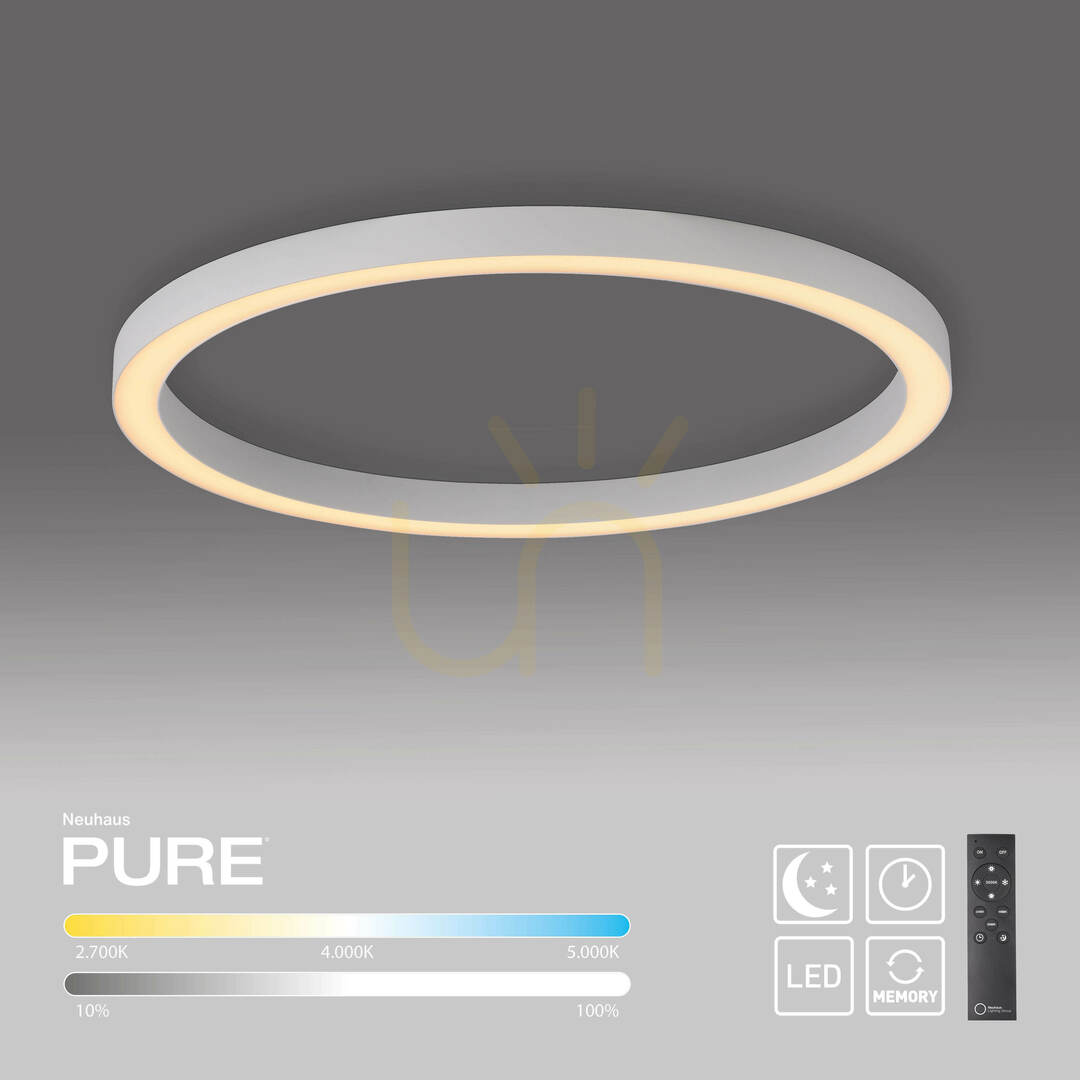 Utsikt PURE LINES ROUND 6306-16 Taklampa, vit, 1xLED PURE LINES ROUND 6306-16 Taklampa, vit, 1xLED