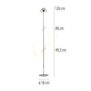 BELLIS 19245-17 Golvlampa i krom, 1xLED 1 BELLIS 19245-17 Golvlampa i krom, 1xLED small 1