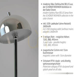 BELLIS 19245-17 Golvlampa i krom, 1xLED 7 BELLIS 19245-17 Golvlampa i krom, 1xLED small 7