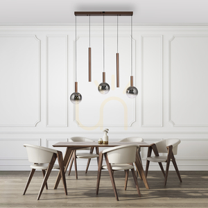 BOWL 2286-23 Brunt 5xLED-pendelljus small 4